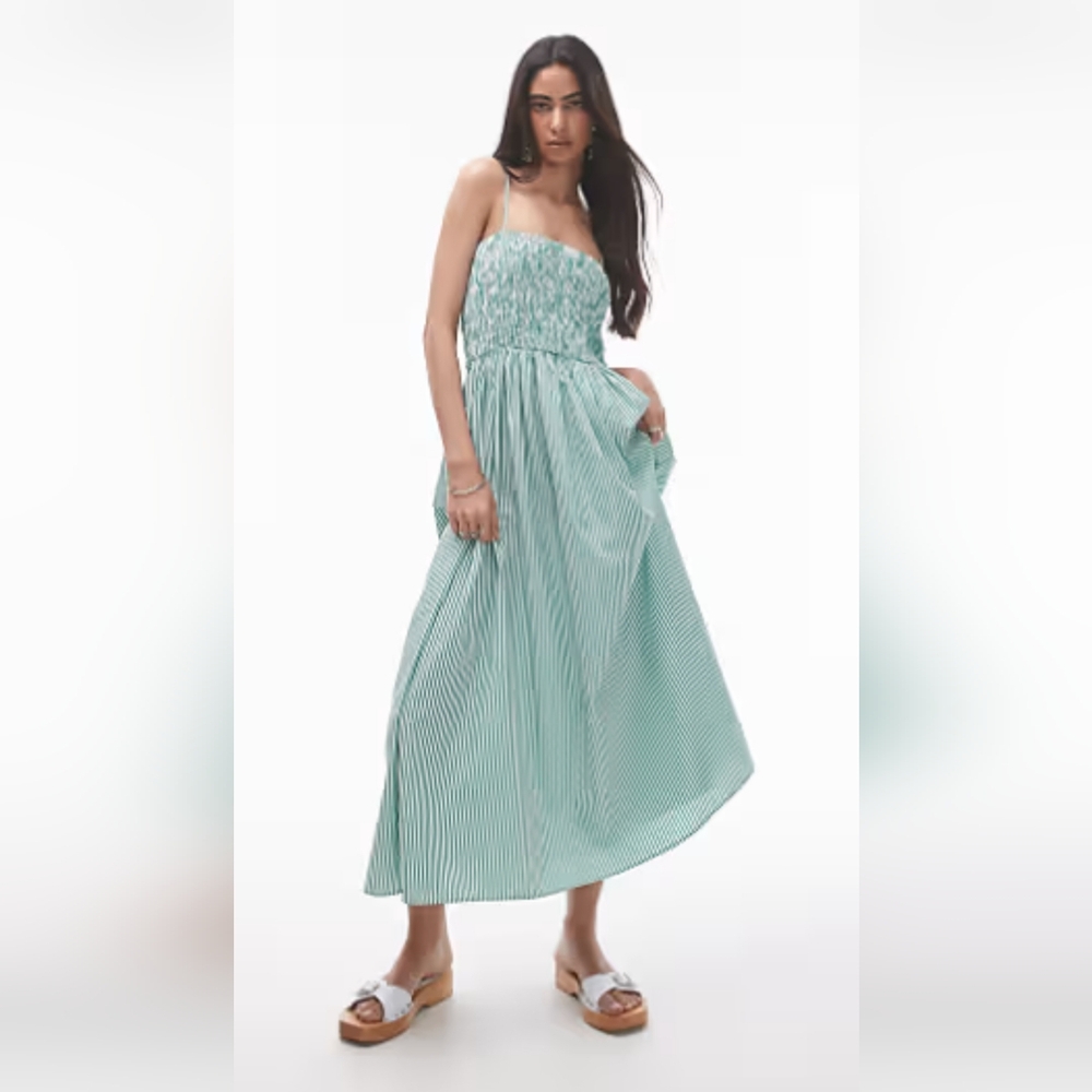 GIRL SOUL Mint Green Strapless Maxi Dress
